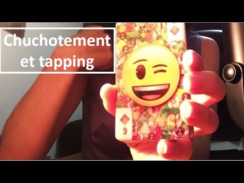 {ASMR} tapping et whispering sur des cartes émoticones