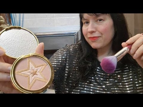 ASMR Doing Your Make Up & Hair for New Years Party RP
