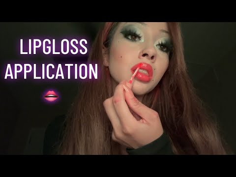 ASMR | Applying 100 layers of lipgloss 👄