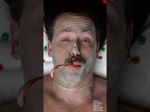 Updating My Man - ASMR Christmas Facial