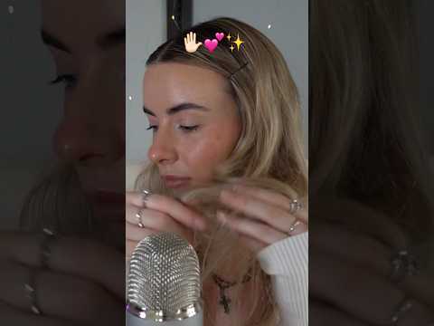 ASMR hand/hair/fabric sounds & triggers ✋🏻💕 full video out now ⚡️ #asmrhandsounds #asmrtriggers