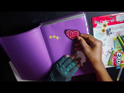 Placing Stickers All Through My Bible & Organizing Tabs ASMR Chewing Gum Sounds