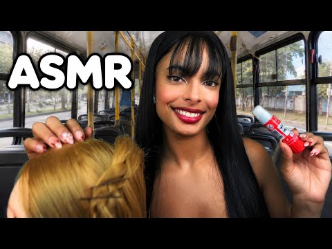ASMR Colando Lace em Você no Ônibus 😱🚌💗 
