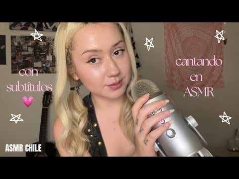 cantando para que te relajes🥰 asmr chile / recomendando canciones