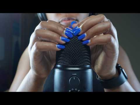 ASMR Blue Nail Scratching