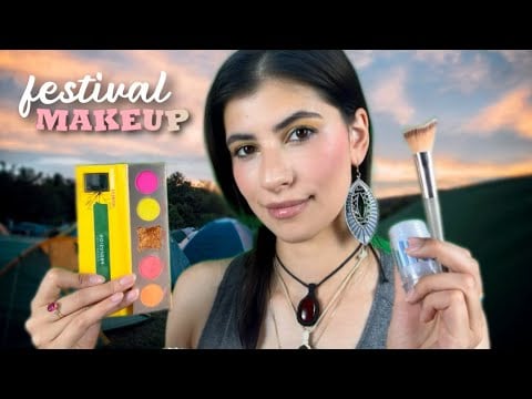 ASMR po polsku NIEZNAJOMA ROBI CI MAKIJAŻ NA FESTIWALU roleplay 🌸