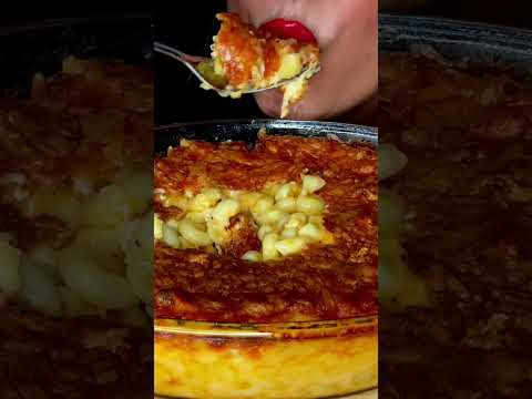 CRISPY MAC AND CHEESE #asmr #macandcheese #pasta #food #eat
