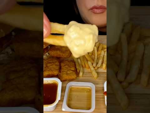 Crispy McDonald’s French Fries & Mac Sauce #asmr #fries #shorts #food