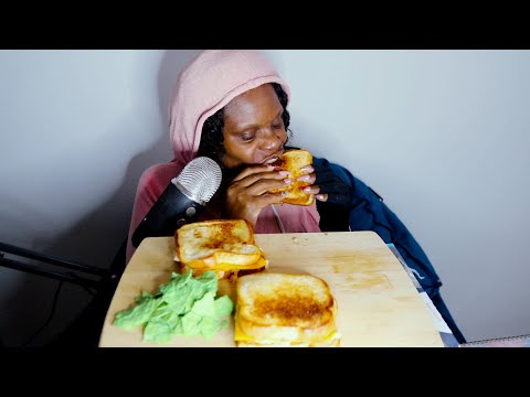 Classic Grill Cheese ASMR Eating Sounds