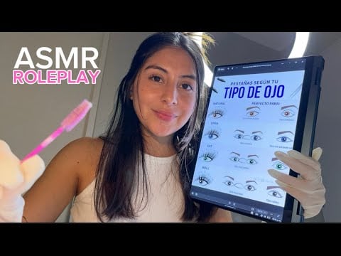 ASMR HACIÉNDOTE TUS PESTAÑAS / ROLEPLAY LASHISTA ✨