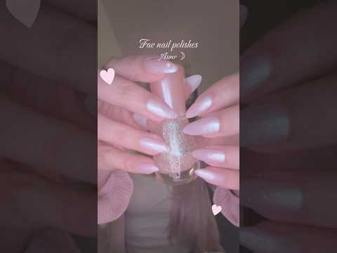 Tapping on my fav nail polishes ASMR ∴💅🏼🪷∴ #asmr #tapping #nails #tappingasmr #nailpolish