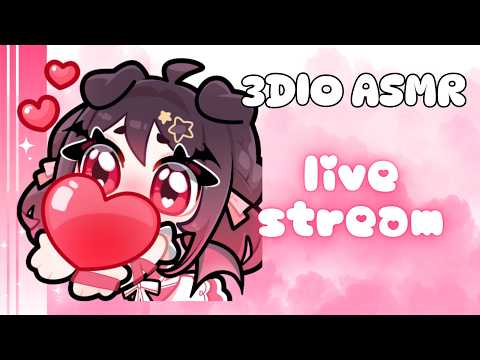 3DIO ASMR ♡ Cozy Sleepy Attention ˖ ࣪⚝⋆ ear licks, whispers & relaxation~