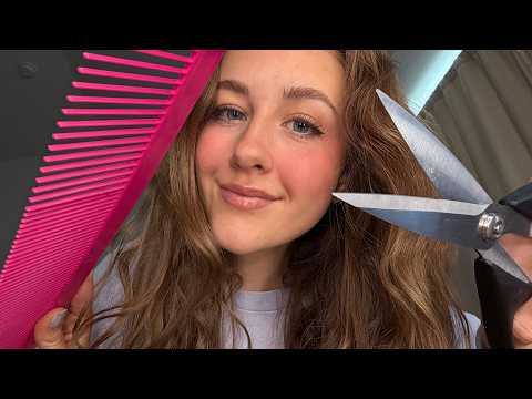 ASMR Giant Haircut While You Sleep 😴 Big Scissors & Personal Attention