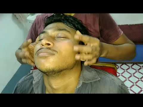 Awesome head and body massage by Indian barber with Body cracking ASMR