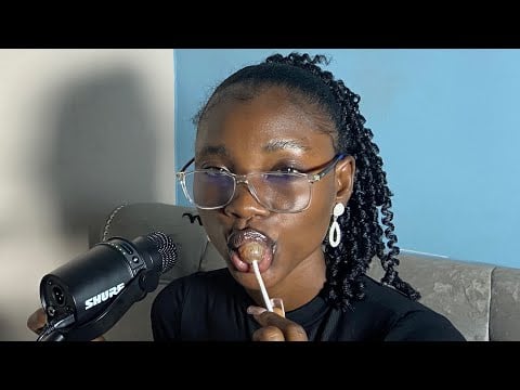 ASMR BED TIME STORY WITH BUBBLEGUM CHEWING-WHISPERS FOR SLEEP