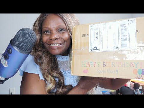 BIRTHDAY BOX! ASMR UNBOXING SOUNDS