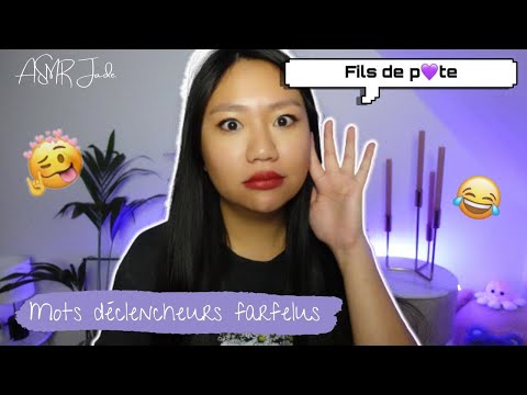 ASMR FR 🗣 MOTS DECLENCHEURS FARFELUS DE MES ABONNES (+ bruits de mains)