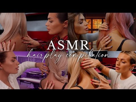ASMR Compilation - Girl Plays With Your Hair + Back Scratching in class ❤️ (roleplay)