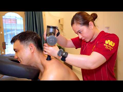 ASMR 🔥 Relaxing neck & shoulder massage, no wasted movements!