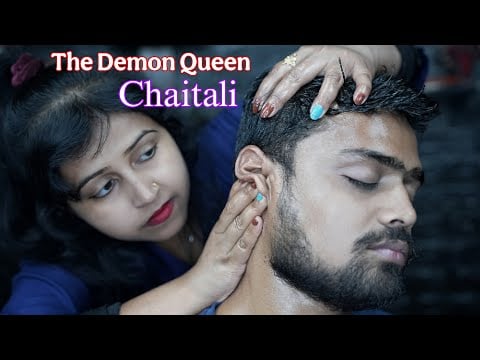 The Demon Queen Chaitali's Heavy Oil Scalp Massage ASMR | Oily Head Massage For Better Sleep #asmr