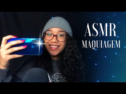 ASMR AMIGA TE MAQUIANDO PARA SESSÃO DE FOTOS