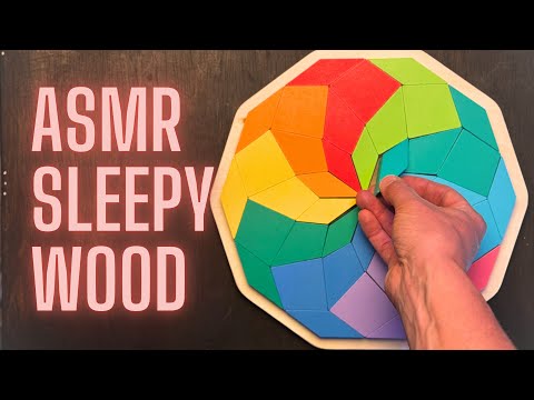 ASMR RAINBOW WOOD puzzle + ramble (soft spoken & whispered)