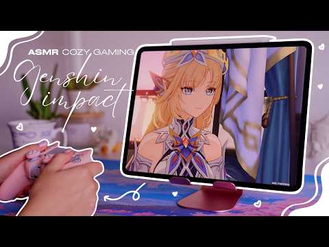 ASMR Genshin Impact 🪽 Close Up Whisper & Controller 🪽 Homeward, He Who Caught the Wind 🪽 Cozy Gaming