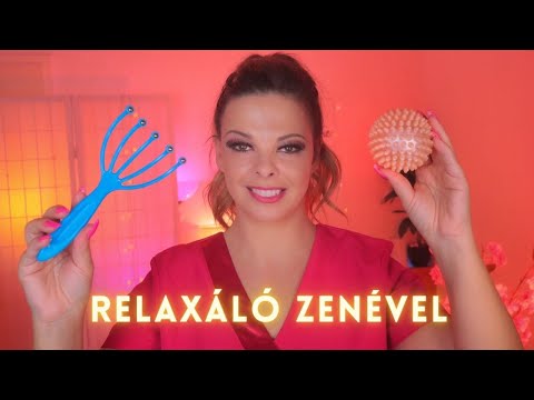 Relaxáló Arckezelés, Arcmasszázs és Fejmasszázs 💆 - RELAXÁLÓ ZENÉVEL (Magyar ASMR)(Magyar ASMR)