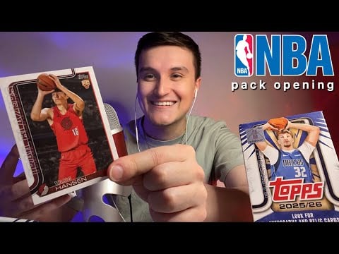 [ASMR] NEW NBA Pack Opening 🏀💤 (w/ sports whisper rambles)