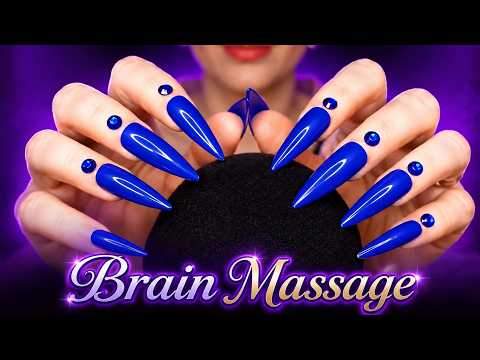 ASMR Brain Massage 💙 Mic Scratching, Foam Cover, Sponge Sounds & Tingles | No Talking