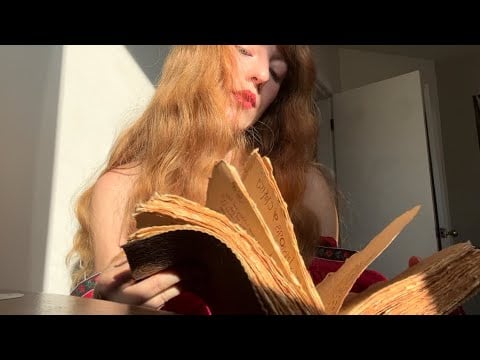 Poems in the sunlight ASMR with my journal