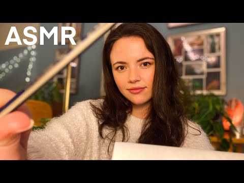 ASMR Measuring and Sketching You! [Blue Yeti]