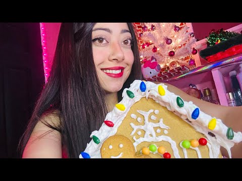 🖤🎄 ASMR EN VIVO | ¡ARMANDO CASITA DE JENGIBRE!🎄🎅🏻🖤🖤🖤🖤🎁🎄🎄🎄🎄