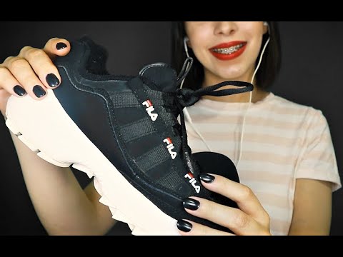 ASMR • Shoe Collection (Whispering, Tapping, Scratching)