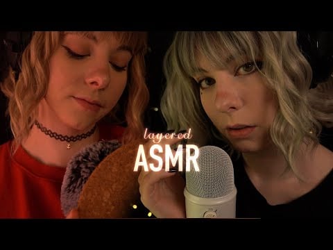 layered ASMR | whispering you to sleep, "shh, it's okay" - towel scratching, cork tapping