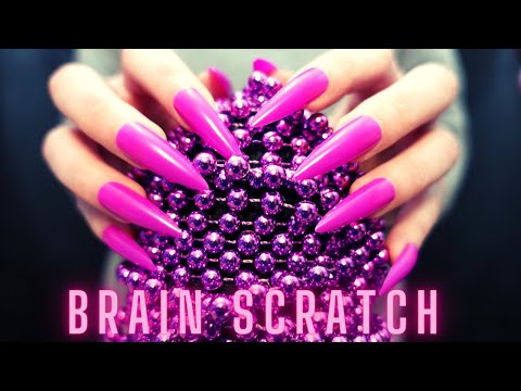 Asmr Mic Scratching - Brain Scratching with Long Nails | Asmr No Talking for Sleep - 4K