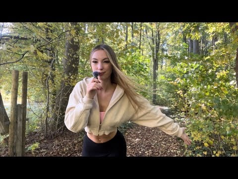 ASMR in the WOODS🌲