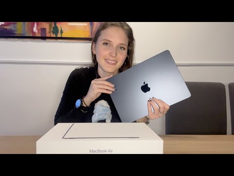 ASMR Unboxing My New MacBook Air ✨