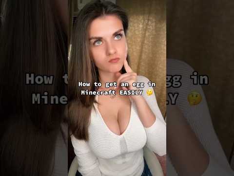 How to get an egg in Minecraft EASILY 🤔 #shorts