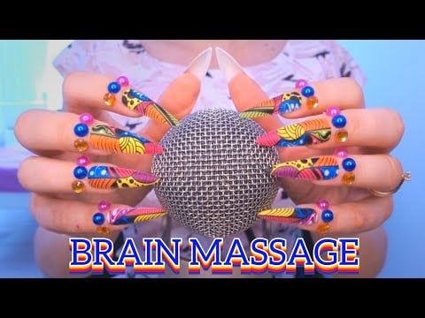 ASMR BRAIN Massage 🔥Super Tingly 🔥Mic Scratching, Crunchy Sounds, Sticky Sounds, Mic Brushing