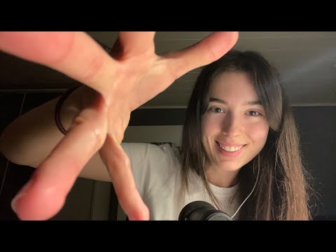 ASMR Visual Triggers (hand movements w/ mouth sounds, hand sounds & more)