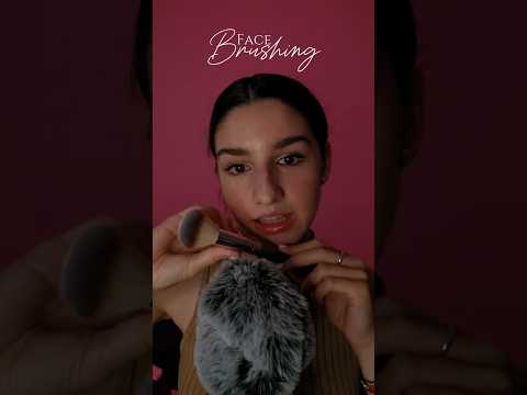 ✨ASMR✨ Let me BRUSH YOUR FACE | #asmr  #shorts  #asmrtingles #fluffymic