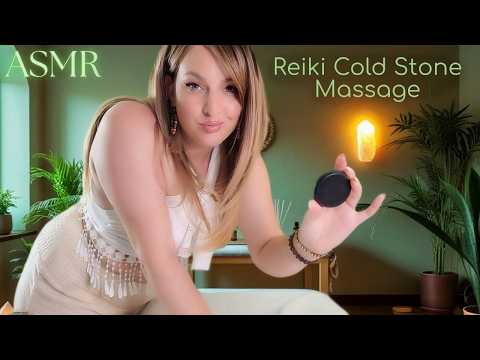 ASMR Cold Stone Massage & POV Reiki Healing | Therapy for Sleep, Migraine Relief & Inflammation