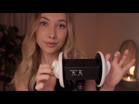 ASMR Ultimate Dry EAR Massage👂 3Dio Reflexology Points Pressing & Pinching ✨