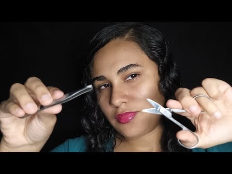 ASMR Limpeza e Design da Sua Sobrancelha | Sons Relaxantes
