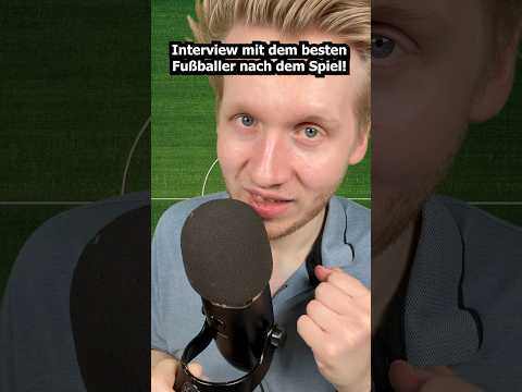 Interview mit dem besten Fußballer nach dem Spiel! #asmr