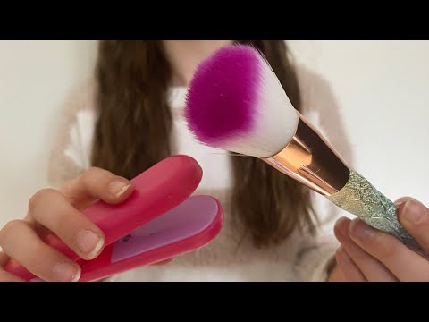 ASMR Doing your hair + make up | hair straightening | Actual camera touching | hair brushing