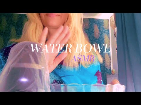ASMR 💧 | Playing with Water in a Bowl with Hands 🖐️ | No talking, Background Sound