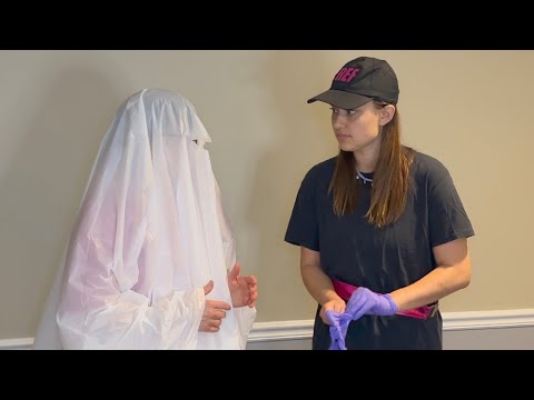 ASMR halloween tsa patdown 👻