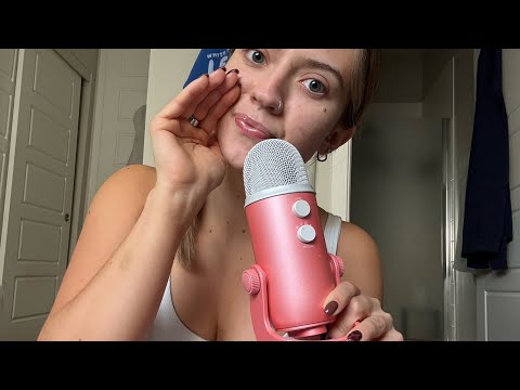 ASMR| Whisper Rambling into Inaudible Whispered Rambles (some light gum chewing)